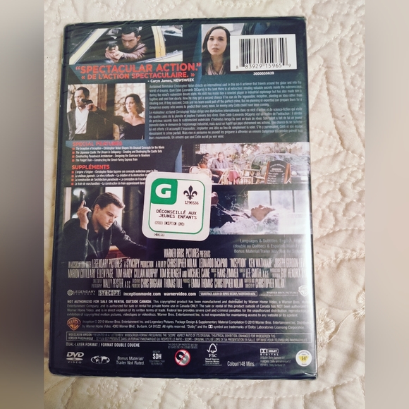 BNWT DVD... Inception - Picture 2 of 2